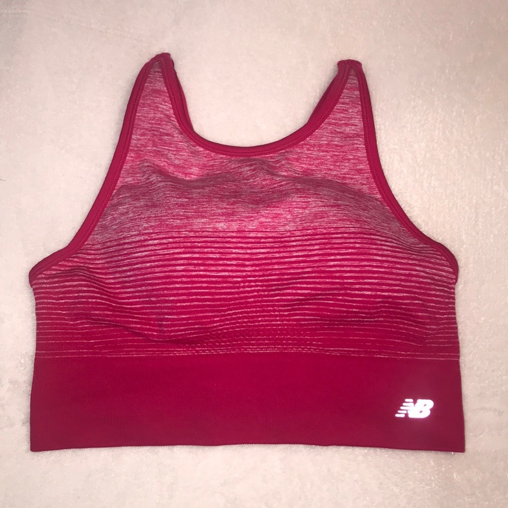 New Balance Pink Sports Bra Medium
